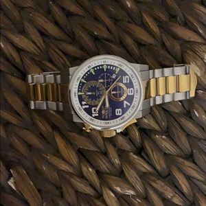 Invicta gold and silver watch